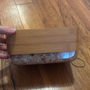 Brookstone Bamboo Alarm Clock